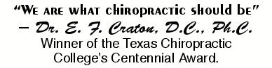 "We are what chiropractic should be!"